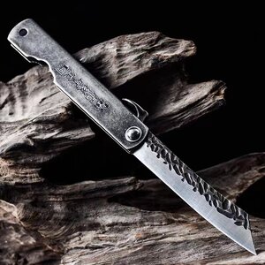 
Stainless steel fruit knife portable knife sharp meat knife hand handle meat knife mini straight knife barrel hand handle Mongolian knife