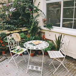 Nordic Outdoor Table and Chair Set, Coffee Shop, Pastoral Tea Table, Leisure Balcony, Courtyard Garden, Wrought Iron Folding Small Table and Chairs