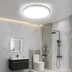 Bathroom Ceiling Light, Restroom, Toilet, Nordic Modern Round Led Waterproof Fog-Proof Simple Design