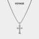 Cross pendant men's hip-hop necklace men's trendy chain accessories men's trendy brand versatile long sweater chain