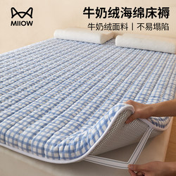 Milk Velvet Mattress Cover Soft Pad for Home Bedroom Mattress Pad Quilt Dormitory Student Single Rental Use