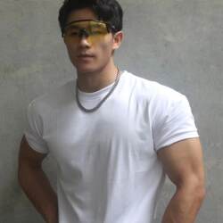 Heavyweight Cuff-Enhancing Muscle-Enhancing Crew Neck Short-Sleeve Training Breathable American-Style Fitness Sports Casual T-Shirt for Men