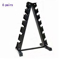 Multi-Specification Home-Use Fixed Dumbbell Rack for 3 or 6 Pairs, Suitable for Men and Women, Various Types of Commercial Storage Equipment, Kettlebell Rack
