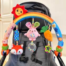 Stroller Hanging Toy Newborn Baby Toy Bed Clip Hanging Type 0-1 Year Old Car-Mounted Soothing Baby Pendant