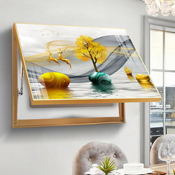 Decorative Painting for Electric Meter Box, No Drilling Required, Modern Minimalist Light Luxury Living Room Electric Meter Box Cover, Circuit Breaker Box Cover, Hanging Painting for Distribution Box