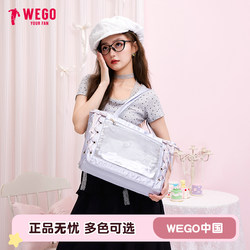 Wego Ribbon Pain Bag S Large Capacity Handbag Commuter Anime Girl Tote Bag
