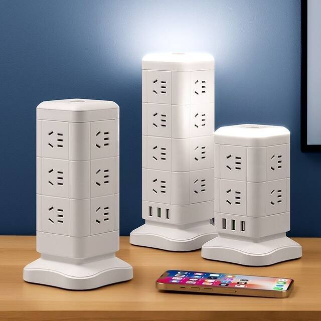 Smart tower three-dimensional plug-in Rubik's Cube for household USB ...