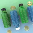 Chai nhựa trong suốt dùng một lần có nắp PET đóng gói lại cấp thực phẩm nước khoáng sữa đậu nành mẫu rượu rỗng chai nước giải khát