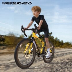 Children's Road Bicycle Aluminum Alloy Curved Handlebar 20-27inch Racing Bike for Teenagers Aged 6 to 15 Years Old Mountain Bike