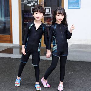 
Korean men's and women's diving suits, snorkeling and surfing jellyfish suits, sun protection, quick-drying split long-sleeved swimsuits, long pants swimsuits