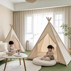 Outdoor Camping Single-Person Tent, Children's Picnic Blanket, Triangular Small House, Indoor and Outdoor Photo Decoration, Portable ins