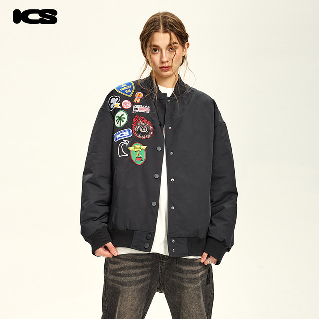 ICS 丨 iconsLAB heavy worker sticker color badge baseball jacket 2024 ...