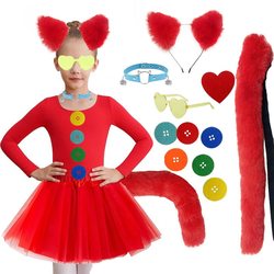 Supply of new cat ears, fox, animal ears and tail Halloween costumes for adults and children in stock