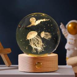 Ocean Crystal Ball Night Light Gift Desktop Ornament