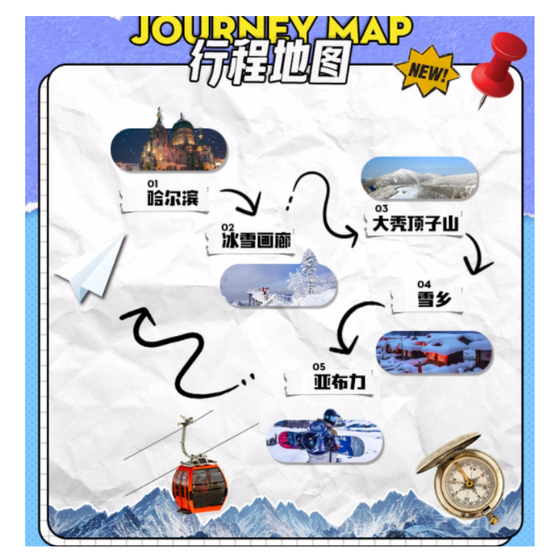 哈尔滨雪乡旅游二日游2-6人小团东北旅游雪乡2日雪乡亚布力两日游