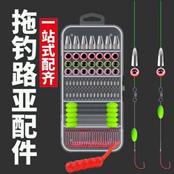 Lure Fishing Trolling Accessories Set, Carolina Rig Complete Set, Strong Scent Lure Bait, Winter Carp Fishing Line Set
