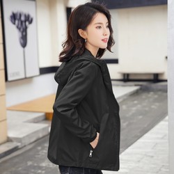 Short Jacket for Women, Couple Style, 2025 Spring and Autumn New Style, Loose and Versatile Jacket, Student Hooded Windbreaker