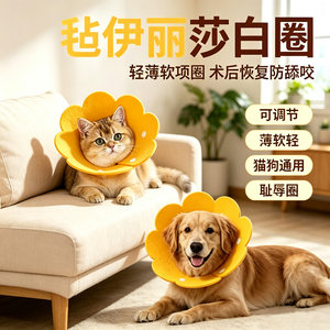 Elizabeth Circle Cat's Nutrition Circle Elisha White Circle Anti -Licking Neck Circle Head Handle Dog Circle Pet Products