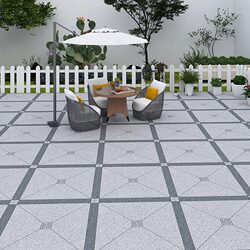 Courtyard Floor Tiles Non-Slip Anti-Freeze 12mm Floor Tiles Outdoor Yard Floor Tiles Ecological Paving Stone Parquet Terrace Floor Tiles