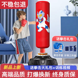 Children's Boxing Standing Punching Bag for Home Use, Kids' Tumbler Sandbag, Professional Taekwondo Target, Fighting Training Equipment