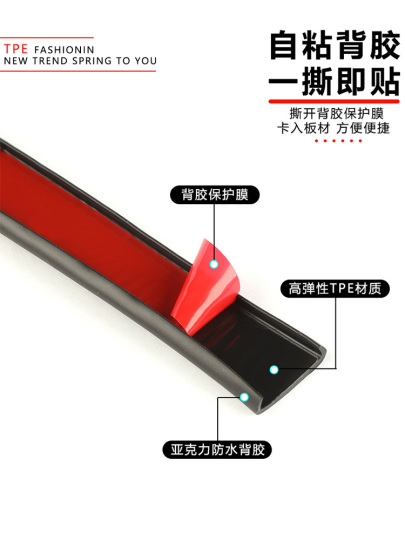 TPE Self Adhesive Furniture Edging Tape,U-Shaped Edge Trim Sealing Strip, For DIY Cabinet, Wardrobe, Table And Chair Panel Edging (1M-20mm,Khaki