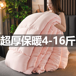 Soybean Fiber Quilt, Winter Quilt, Thickened and Warm, 5kg Silk Cotton Quilt Core, Single/Double Space Quilt, Winter Dormitory Quilt