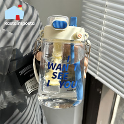 Water Cup for Girls, Summer, High-Looking, Portable, High-Temperature Resistant Plastic Cup, New Model 2025, Large Capacity, Tea Brewing Straw Cup