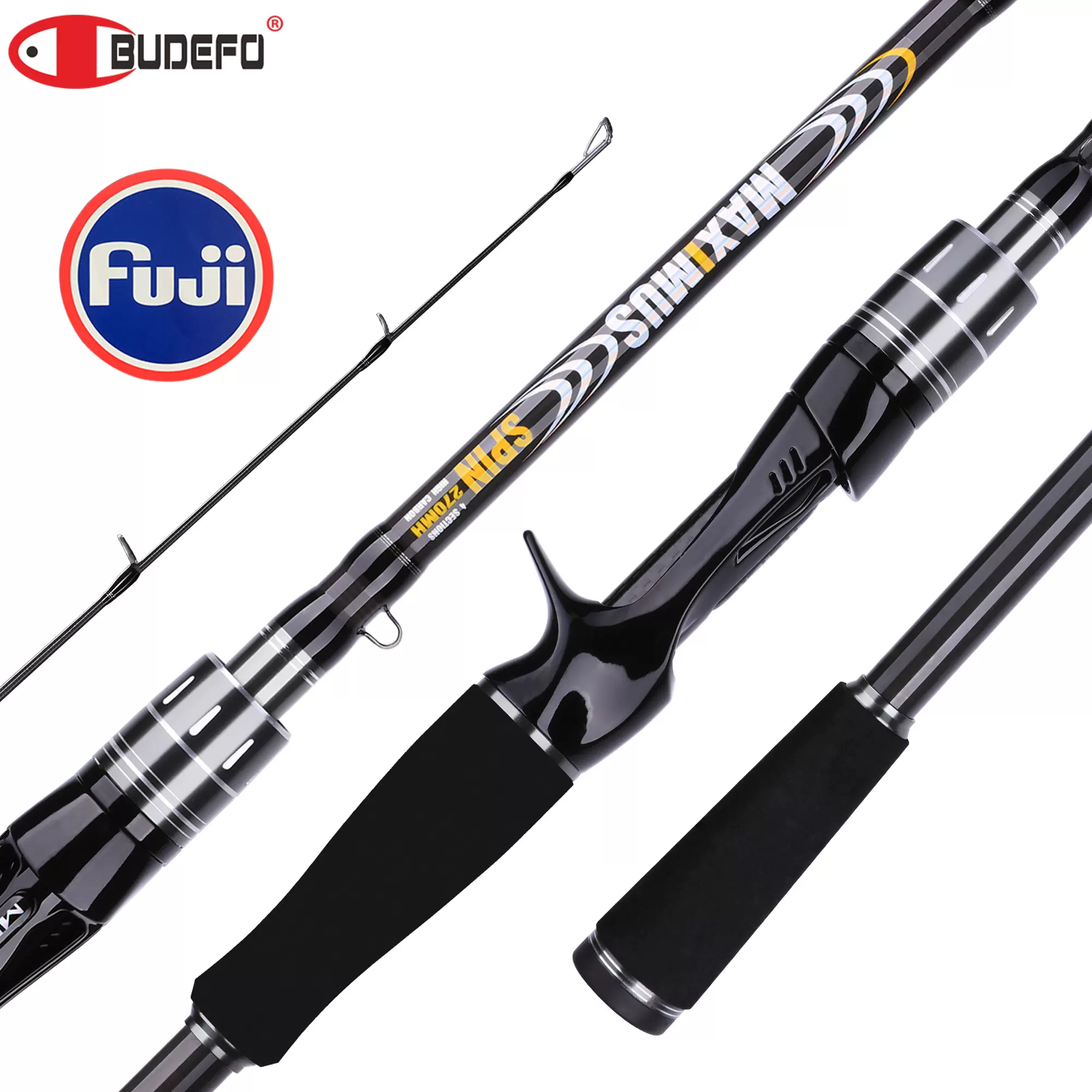 BUDEFO MAXIMUS Lure Fishing Rod 1.8m 2.1m 2.4m 2.7m 3.0m30T-Taobao