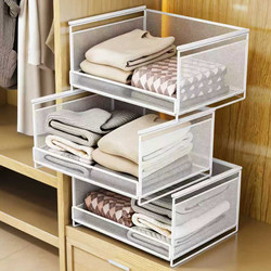 Bag Storage Drawer-Type Wardrobe Built-In Shelf Organizer Cabinet Closet Placement Rack Multi-Layer Clothes Room Bedroom