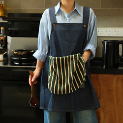 Miki Qinghe Wipeable Apron for Kitchen Use, 2025 New Model, Cooking Apron for Women, High-End, Youthful Style, Water and Oil Repellent
