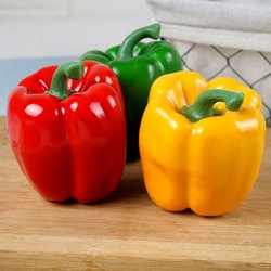 Simulated Chili Lanterns, Colored Peppers, Millet, Horn Peppers, Plastic Fake Vegetable Models, Cabinet Photography Decoration, Children's Toys
