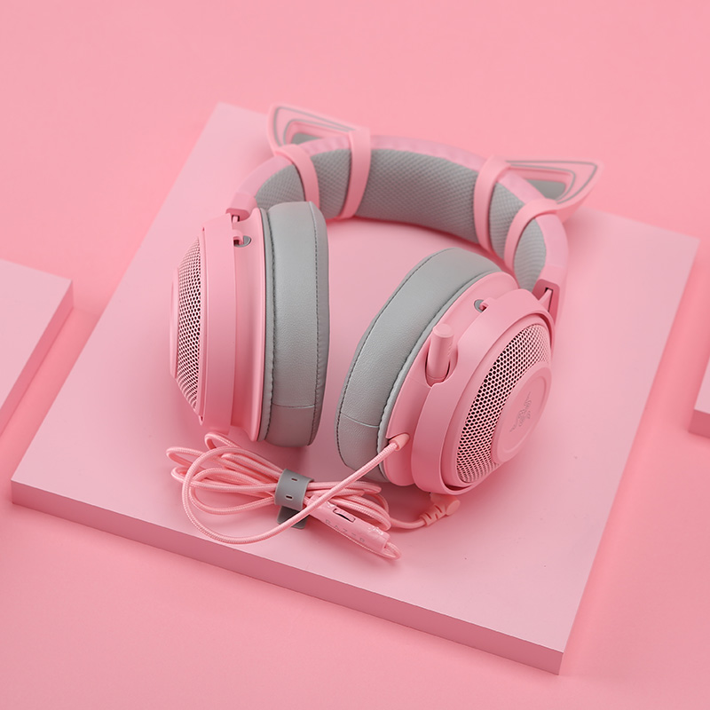 ゲーミング 猫耳ヘッドセット 7.1 サラウンド ピンク ゲーミング Amazon.co.jp: Razer Kraken Kitty Quartz Pink ゲーミング