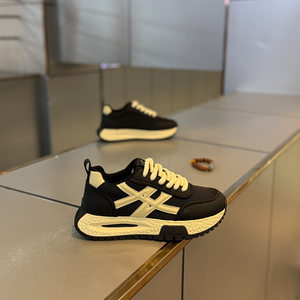 
Daily high-end Internet celebrity same-style lace-up color-blocked men's shoes, fashionable, casual, versatile, trendy and popular men's shoes