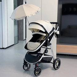 Newber Newbell Baby Stroller Is Lightweight, Foldable, Can Sit and Lie Down, Newborn Two-Way Baby Stroller