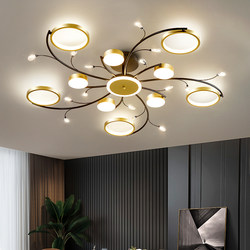 Living Room Lamp 2024 New Model Simple Modern Elegant Creative Crystal Chandelier Nordic Lighting Whole House Combination Package