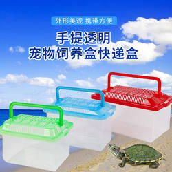 Pet Box Plastic Portable Mini Turtle Tank Hamster Transport Box Breeding Box Reptile Box Goldfish Tank Box
