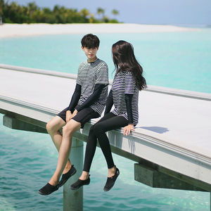 
Sun protection quick-drying loose summer long sleeve trousers diving suit split couple jellyfish suit men snorkeling swimsuit women swimsuit