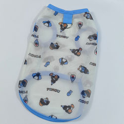 Pet Clothes Summer Thin Cartoon Pattern Breathable Cat and Dog Clothes Sun Protection Bichon Cool Clothes Refreshing