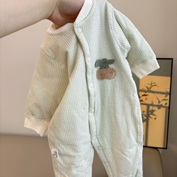 Newborn Baby Jumpsuit 40g Thin Quilted Cotton Type a Newborn Baby Autumn and Winter Inner Wear Belly Protection Warm Infant Clothing