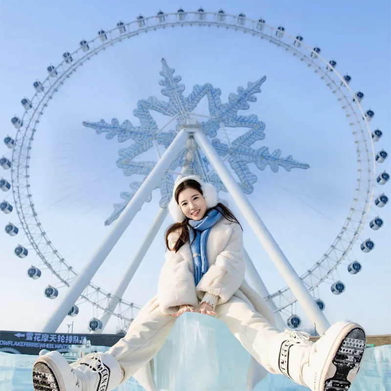 8人拼小团 东北吉林雾凇雪乡哈尔滨冰雪大世界长春伪满皇宫6天5晚