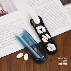 Portable Mini Small Pill Organizer with 3 Compartments for Daily Use, Suitable for Storing and Dispensing Health Supplements and Medicines, Pill Box for the Elderly