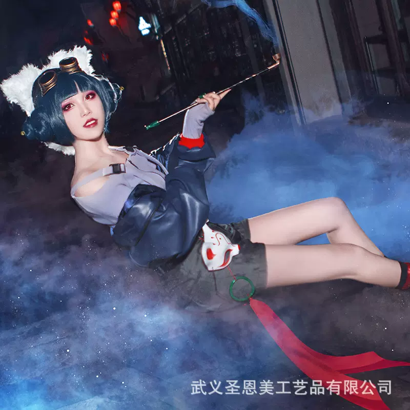 白蛇2青蛇劫起cos服宝青坊主假发烟斗道具狐狸头女全套cosplay-Taobao