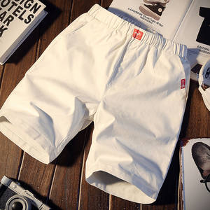 Summer casual pants men's shorts slim mid pants youth beach pants sports Korean version of five -point pants 5 points trend