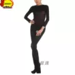 Mới Hot 2022 Đam Mê Cổ Duyên Dáng Jumpsuit Nữ Dày Nhung Ấm Jumpsuit Nhảy Đáy 