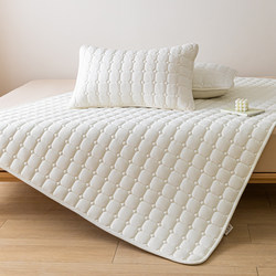 Hotel Mattress Topper, Guesthouse Mattress Pad, White Double Bed Home Protective Pad, Thin Non-Slip Mattress Pad