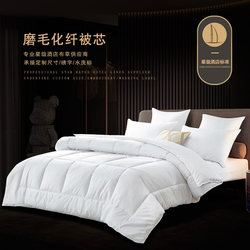 Special Quilts for Hotels and Guesthouses, Spring and Autumn Quilts, White Quilt Core, Feather Velvet Winter Quilt, Thickened, Warm and Fluffy Bedding