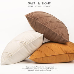 Padson Simple Handmade Sofa Pillow Solid Color Cushion Living Room Bedroom Backrest Pillow Matte Office Lumbar Pillow
