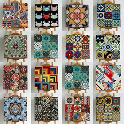 Thangka Tiles 600X600 Balcony Kitchen Retro Parquet Tiles Bathroom Floor Tiles Restaurant Special Tiles