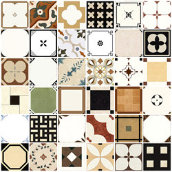 French Retro Tiles 200X200 Kitchen Bathroom Entrance Mosaic Tiles Bathroom Balcony Dining Room Floor Tiles