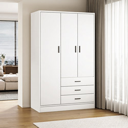Wardrobe for Renting, Sturdy and Durable, Wooden, Easy to Assemble, Home Bedroom Wall-Mounted Integrated Storage Cabinet, New Style Clothes Cabinet